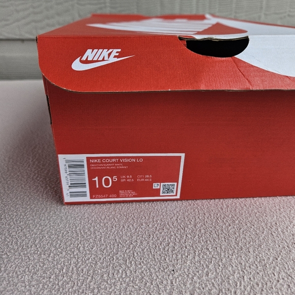 Nike Court Vision Low Sneaker Men SZ 10.5 Obsidian Summit White Blue FZ5547-400 - Picture 11 of 11